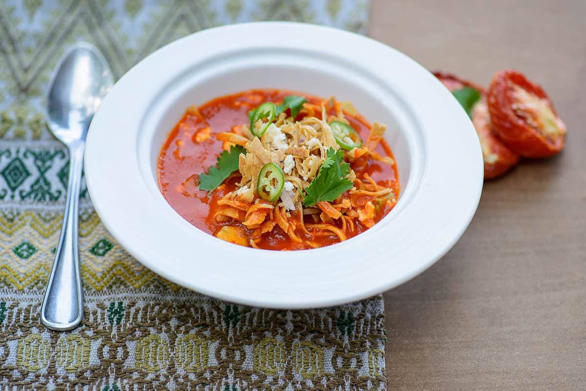 Mexican Tortilla Soup (Sopa Azteca)