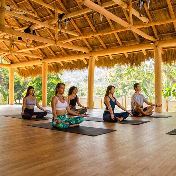 Pranayama, yoga, intention setting