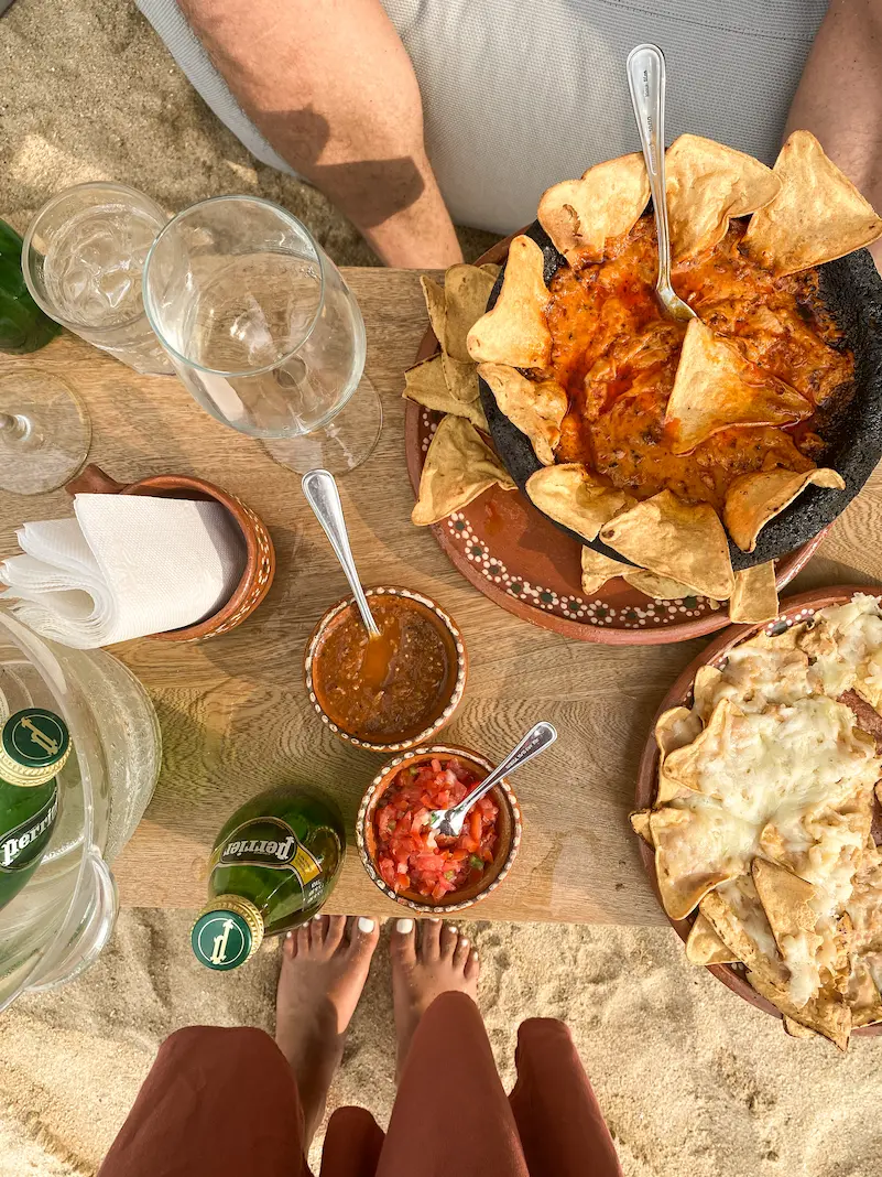 Deliciosa comida en Xinalani Retreat