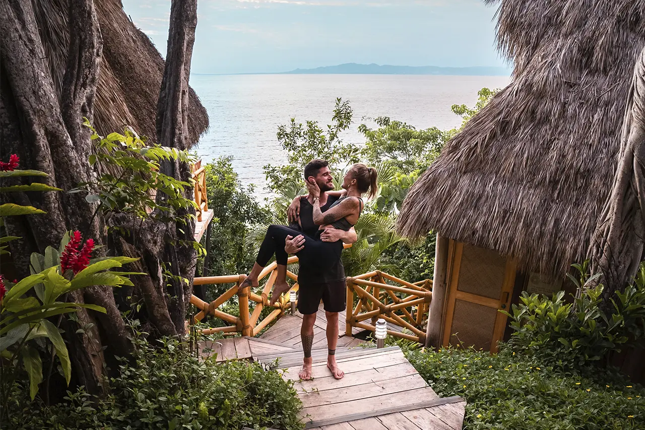 Pareja en la playa