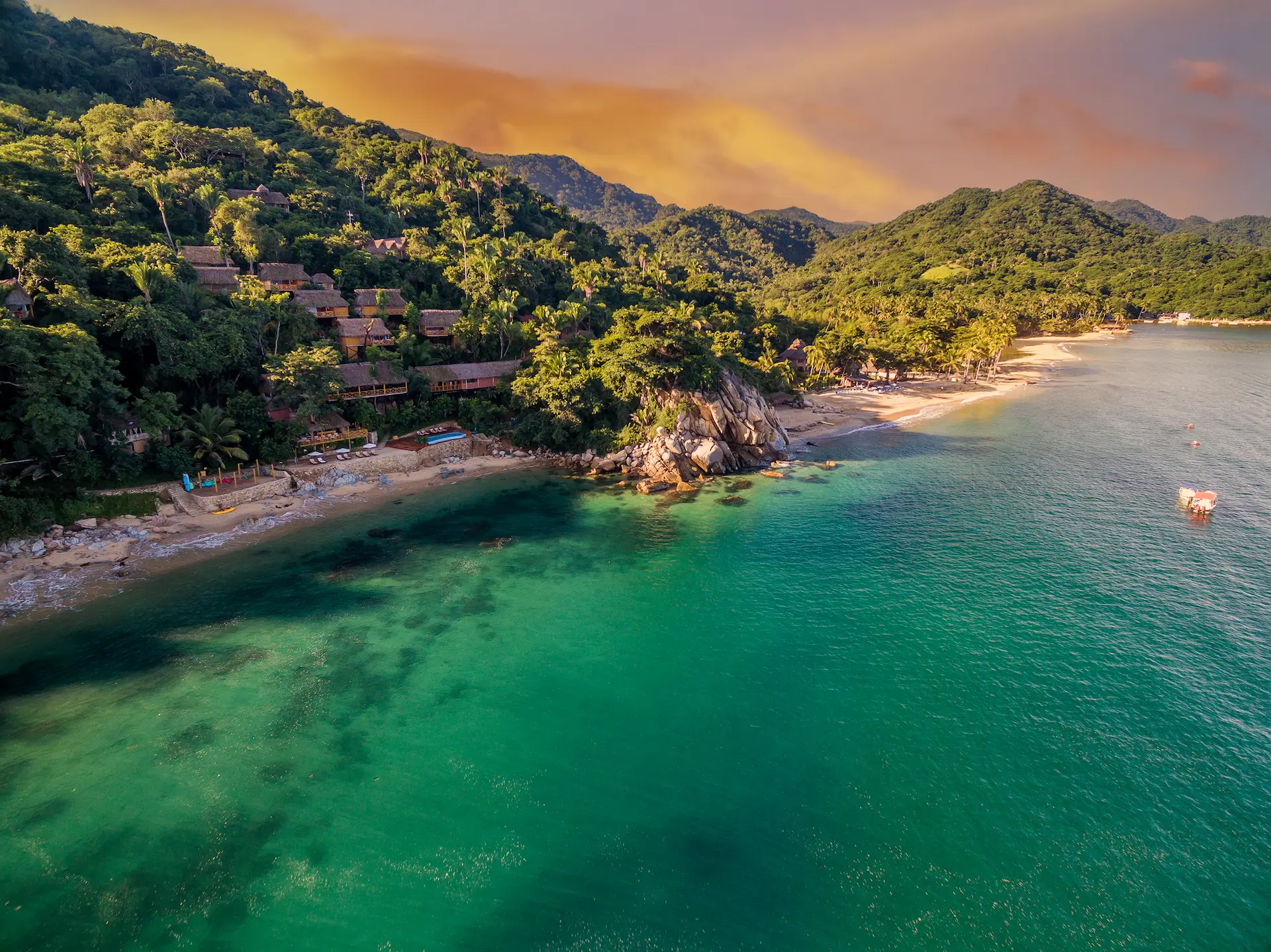 Vista al océano desde resort