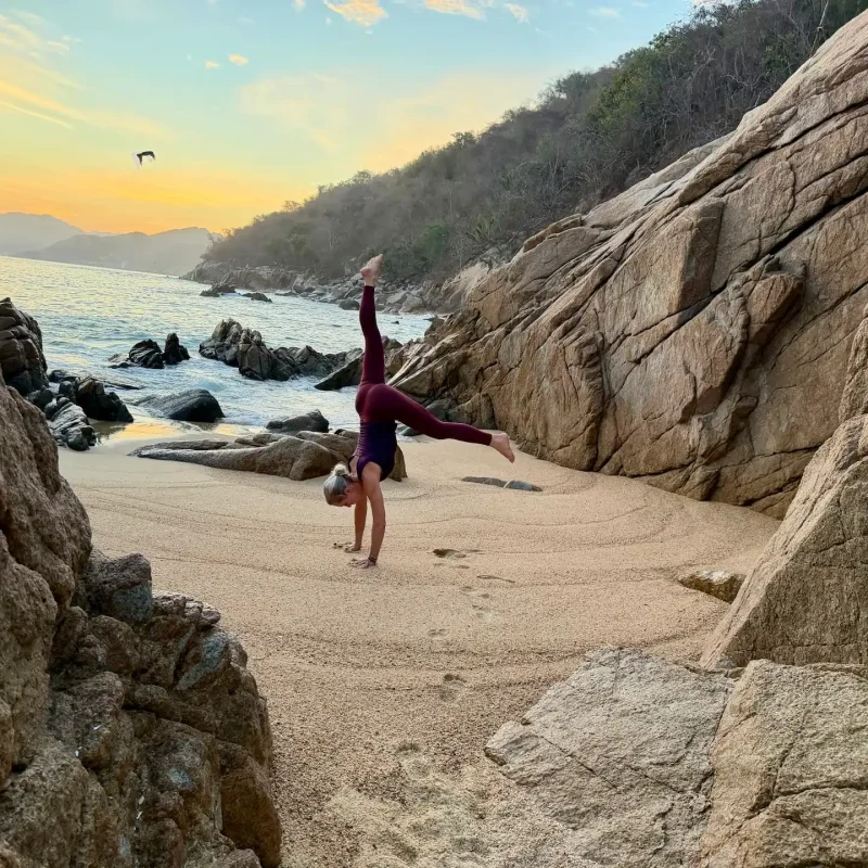 Growing Handstands in the Sand at Xinalani